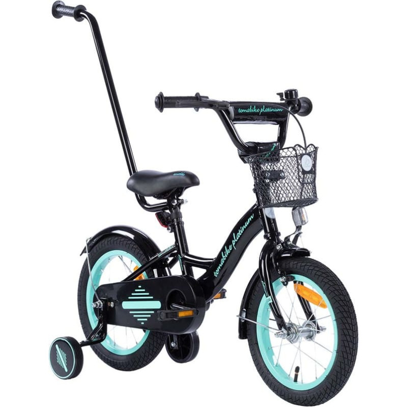 Tomabike Fahrrad - XXV- TOMABIKE 16"  - PLATINUM - BLACK / TURKUS