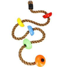 Springos Kletterseil f&uuml;r Kinder mit Plattformen Springos KG0002