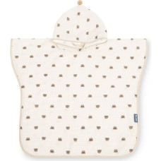 Sensillo Badeponcho – Musselin BEARS BEIGE
