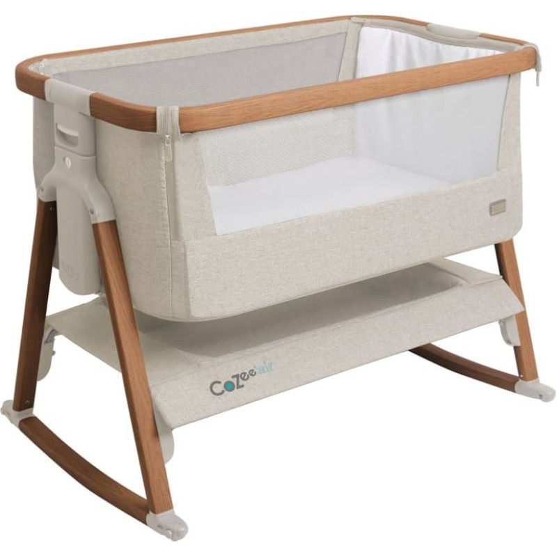 Tutti Bambini Beistellbett CoZee Air – Scandinavian Walnut / Ecru