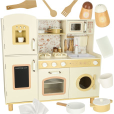 Holz-Kinderküche mit Wasserhahn, Licht und Sound – 90 cm hoch