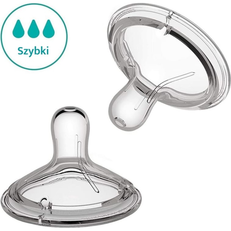 Nanobebe SILICONE NIPPLES FAST FLOW