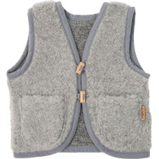 Wool baby vest Nevada 110/116 grey