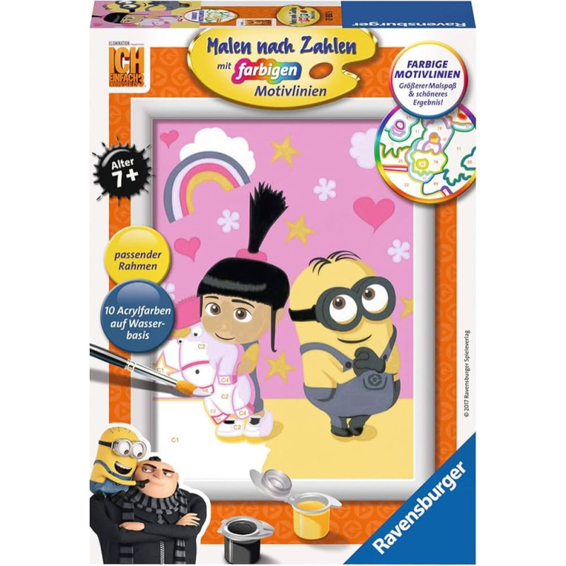 Ravensburger Paint by numbers 18x13 cm Minions