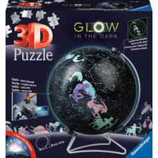 Ravensburger Round puzzle Glow-in-the-Dark Globe, 180 pieces, age 6+