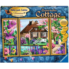 Ravensburger Paint by Numbers &ndash; Enchanted Cottage (Zauberhaftes Cottage)