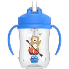 Dr.browns TC91012 Kubek Pierwsza słomka 270ml niebieski niedźwiedź +6