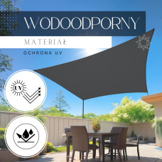 Springos Sunshade SN0061 3 x 2 m dark grey