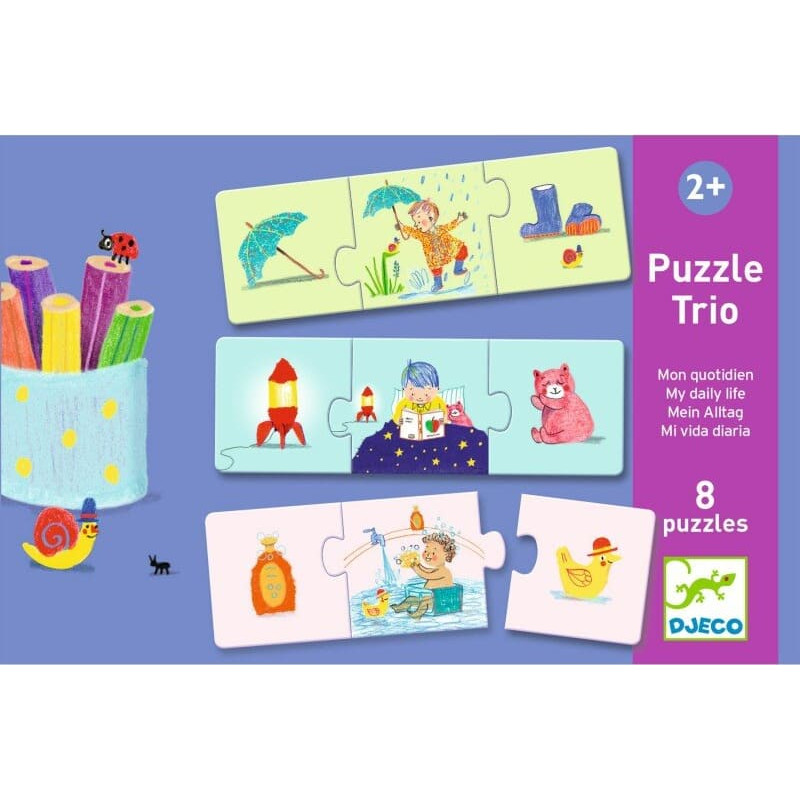 DJECO Puzzle Trio - My daily life (24 pcs) DJ08253