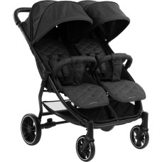 Twin stroller Happy 2 Black 2023