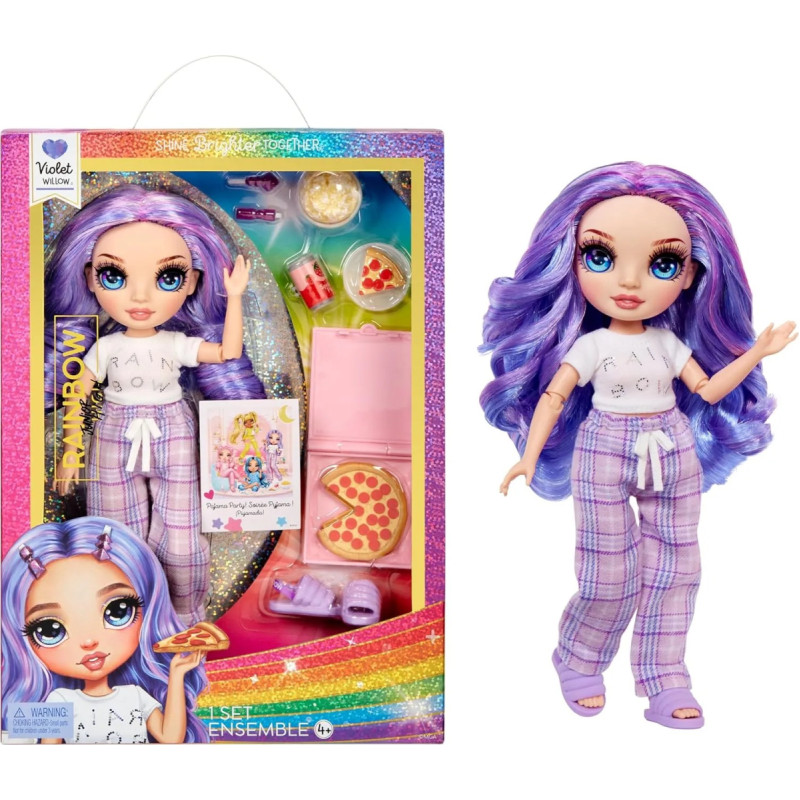 Rainbow High 503705-EUC Junior High PJ Party Fashion Doll- Violet (Purple)