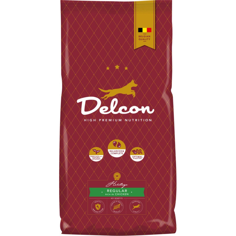Delcon Food for adult dogs REGULAR rich in chicken / 12 kg