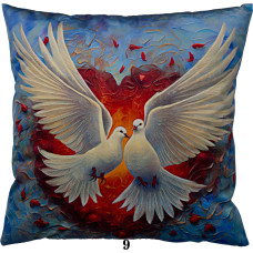 VELVET CUSHION COVER PRINT 40CM X 40CM PDW-009