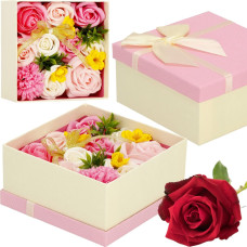 Springos Box of 15 soap flowers Springos HA7446 Flower box