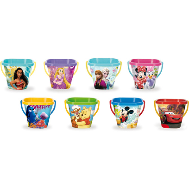 Wader 77814 Quadratischer Eimer 2 l DISNEY, sortiert