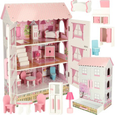 Lulilo Papilio Puppenhaus aus Holz mit Schublade und Türen, in Rosa
