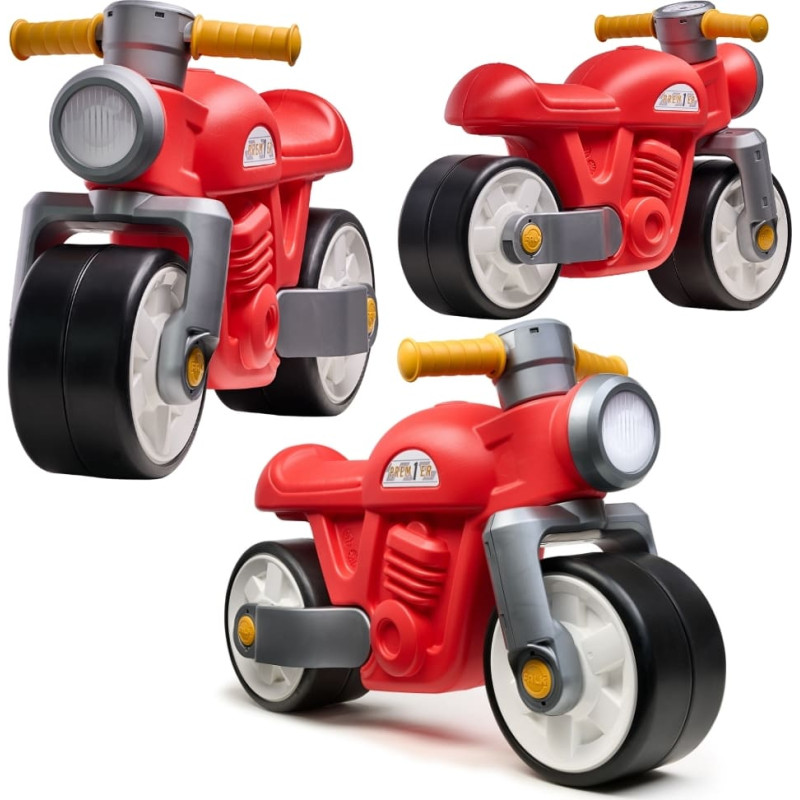 Falk Laufrad-Rutscher Prem1er Retro, rot, mit leisen Rädern, ab 1 Jahr