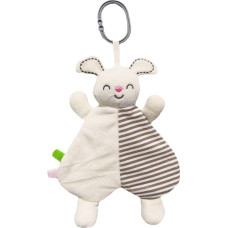 Tulilo Toy Blanket - 94338 - MILUŚ - RABBIT in STRIPES  - size 25 cm
