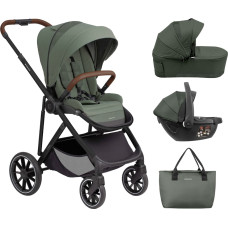 Kikkaboo Kombikinderwagen 3-in-1 Chiara Army Green