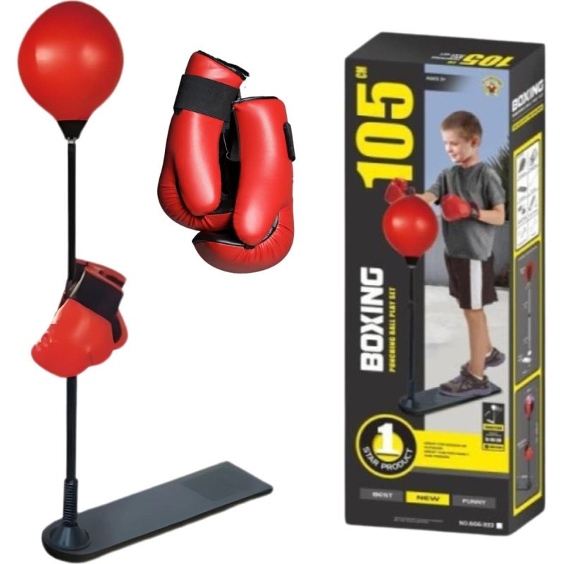 Woopie Zestaw Bokserski Stojąca Gruszka Regulowana 70-105 cm