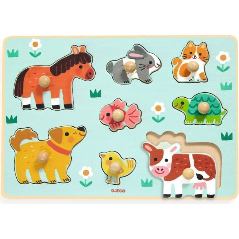 Djeco Wooden puzzle - Dog'n'Co