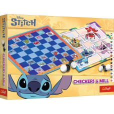 Trefl DISNEY STITCH Galda spēle Dambrete un Dzirnavas