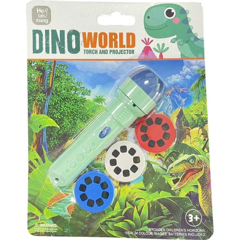 Taskulamp-projektor Dino 24 pilti