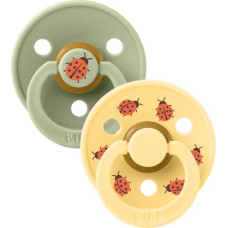 Bibs Studio Collection Colour Round &ndash; Urban Garden Ladybug Sage Mix 18m+ 2pcs