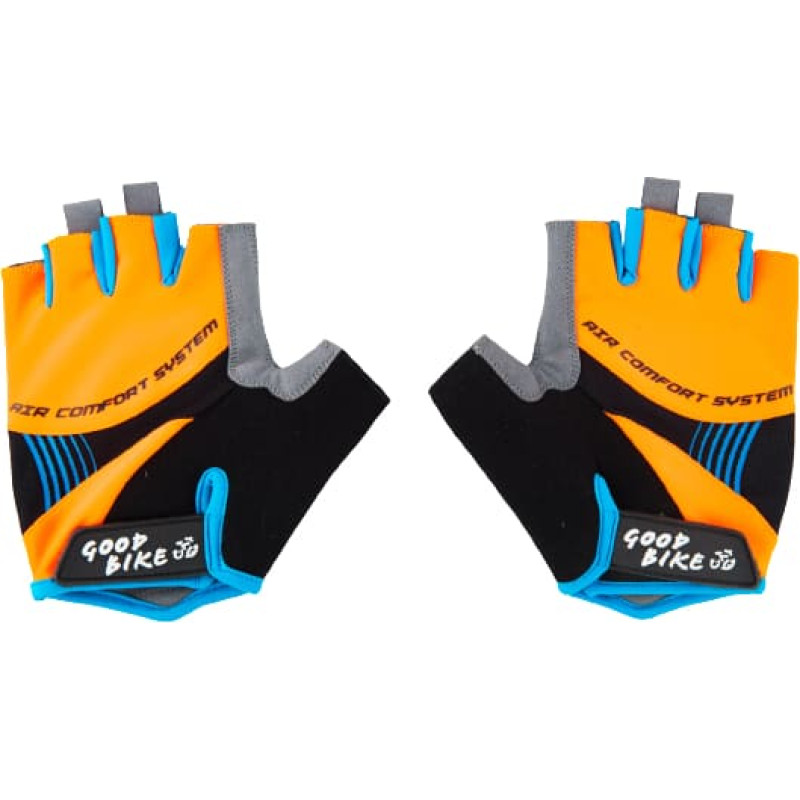 Bottari Bicycle gloves "FACTOR", adult, size: S, orange/blue