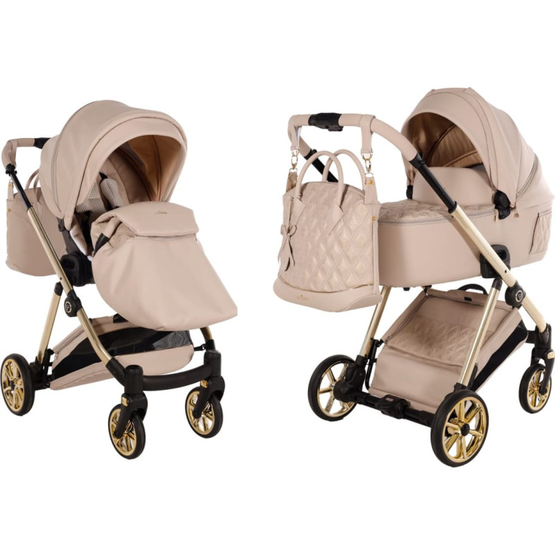 Junama Kombikinderwagen 2 in 1 Ellegante Art Deco 02 Beige