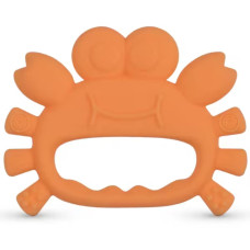 Baboo Silicone Teether Crab, 4+ Months, Orange