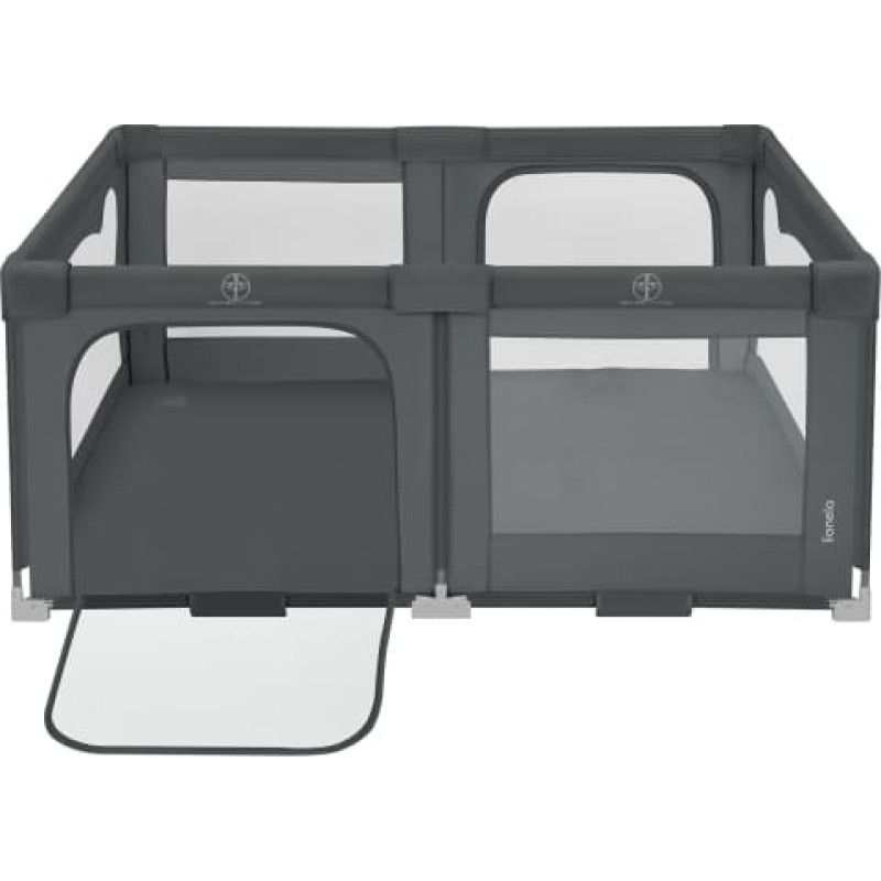 Lionelo klappbarer Laufstall Florence Grey Graphite