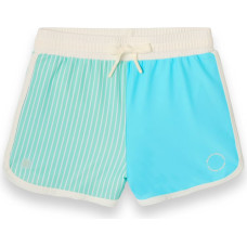 Kietla ICONIC swim shorts with UPF 50+ sun protection fabric and UV sensor, for ages 2&ndash;4, Blue Stripes