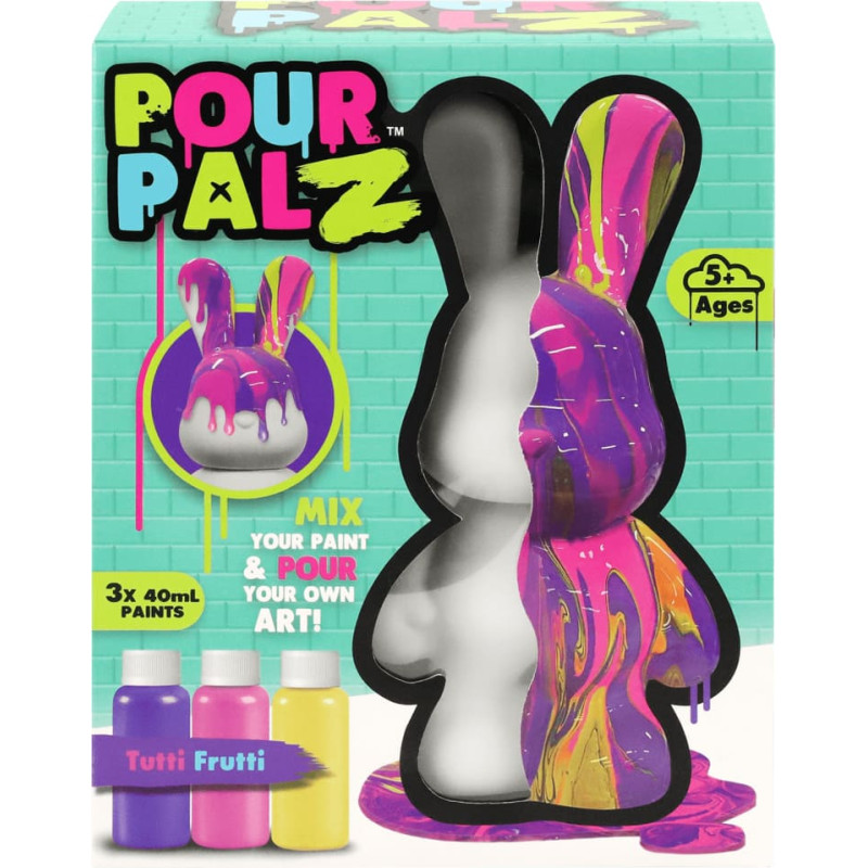 Pour Palz DIY Paint Bunny Tutti Frutti
