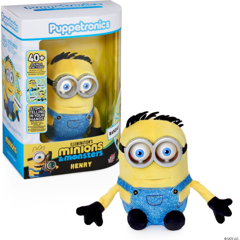 Real Fx MINIONS Palm Puppetronic interactive toy - Henry