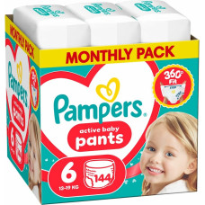 Pampers Pants autiņbiksītes, 6. izmērs, 13-19kg, 144gab. - 80894756