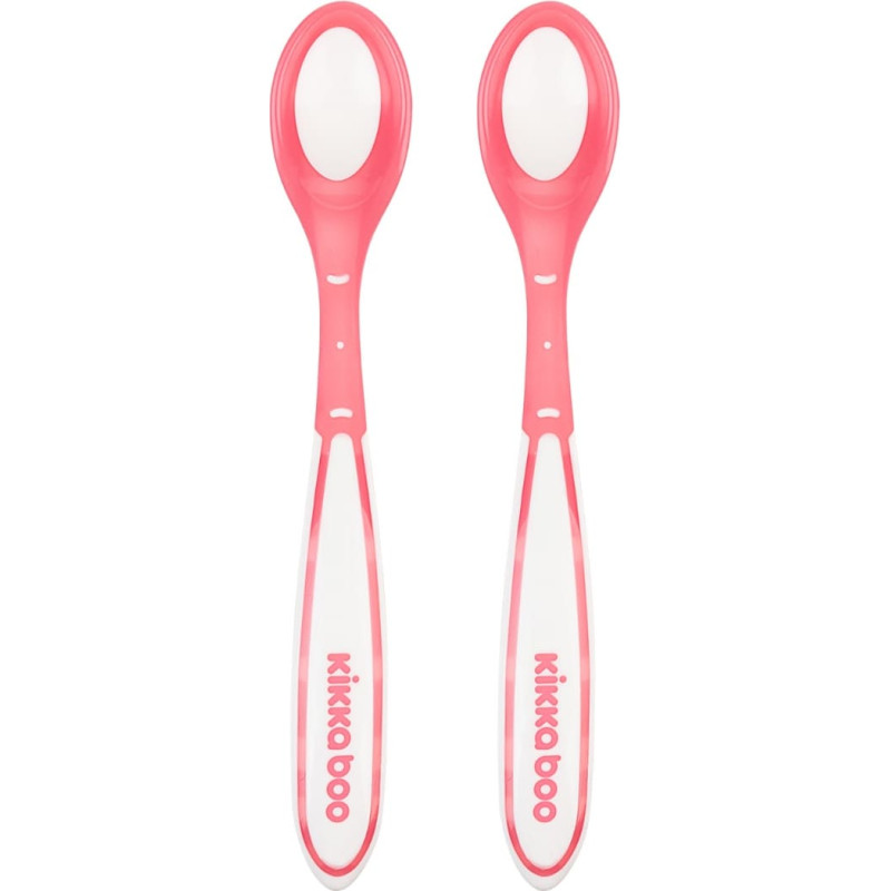 Heat sensing spoons 2pcs Boo Pink
