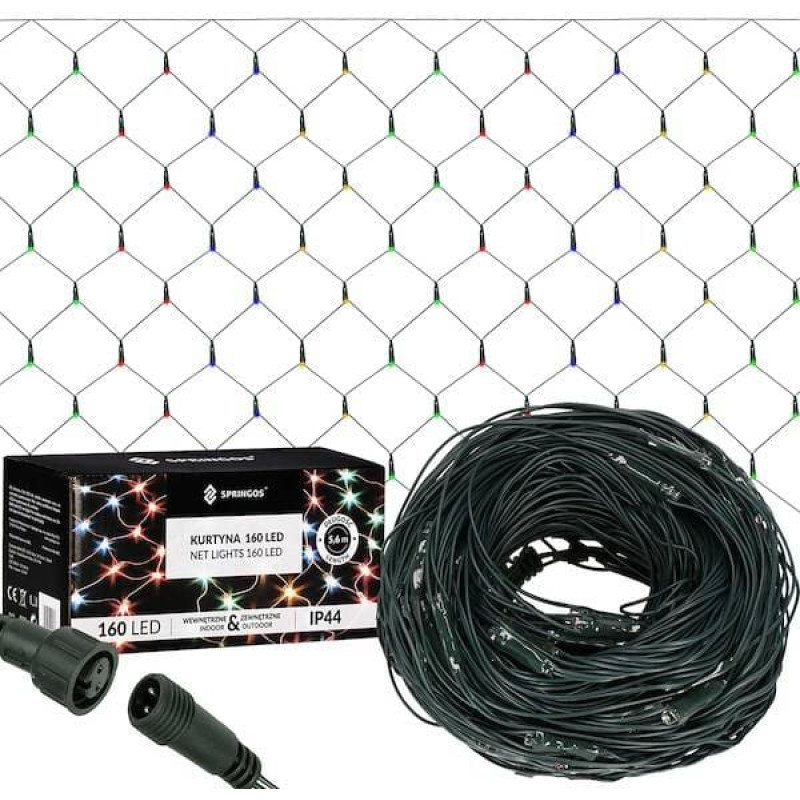Springos Christmas lights Springos CL4014 160 Led 2x2.6 m