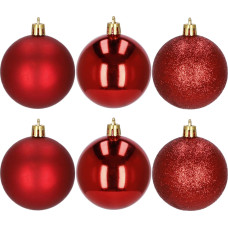 Springos Christmas tree baubles Springos CA009 10 cm, set of 6