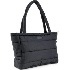 Done By Deer quilted changing tote bag Black