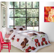 BEDDING SET VALENTINI CHOCOLATE 160X200+2X70X80cm