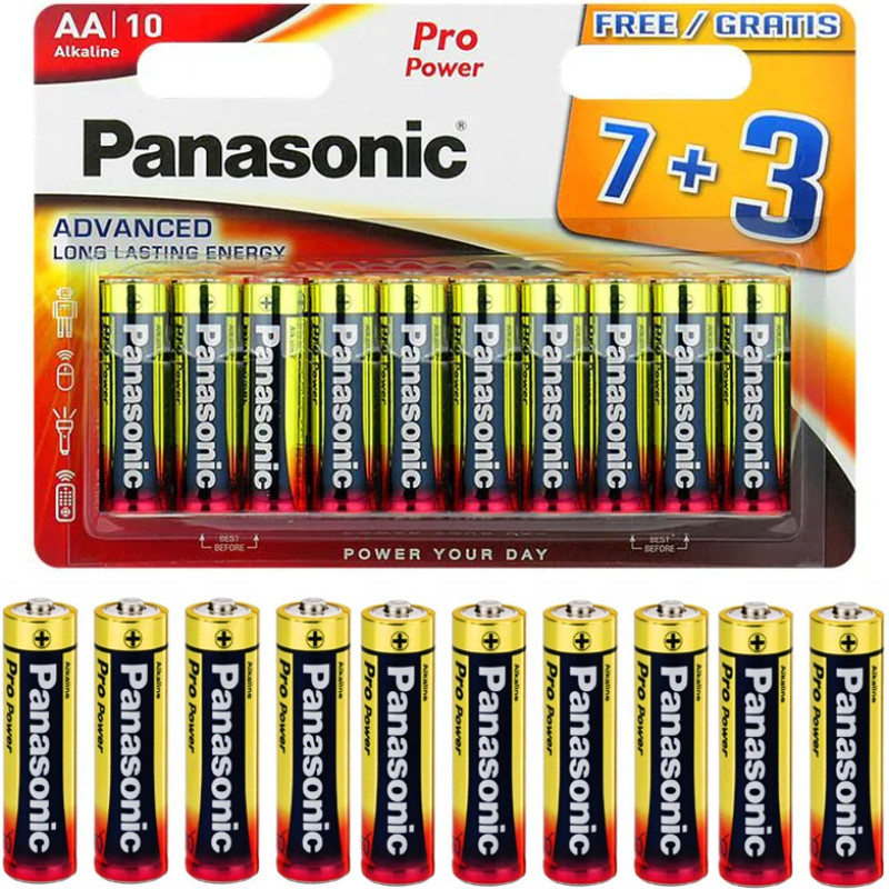 PANASONIC Alkaline-Batterie LR06 (AA) 10 Stück