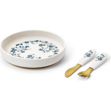 Elodie Details silicone plate set Garden Leo Toile