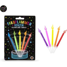 Trendhaus Birthday Fun - Coloured Flame Candles (5 pcs., 2 designs)