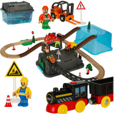 Vilciena vagonu sliežu ceļu būvlaukums 55el