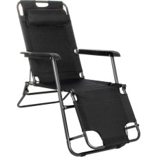Springos Adjustable garden chair Springos GC0060 black