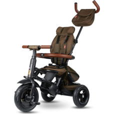 Qplay Rowerek Tr&oacute;jkołowy Rito Deluxe Rubber Brown