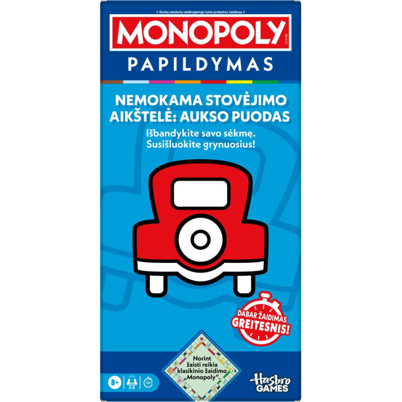 Brettspiel Monopoly "Free Parking: Pot of Gold" (auf Litauisch)