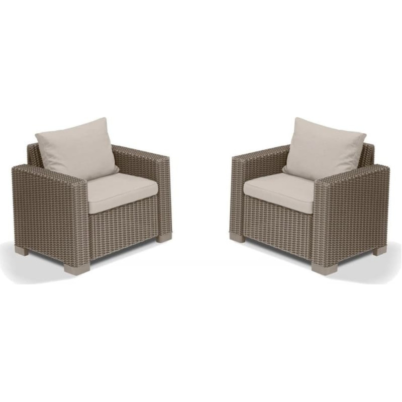 Keter Gartenstühle, 2 Stk., California, beige