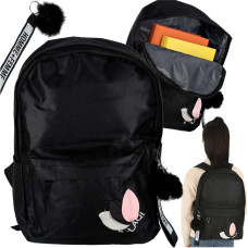 Junior Schulrucksack mit einem Fach – schwarz